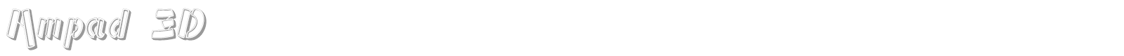Ampad font preview